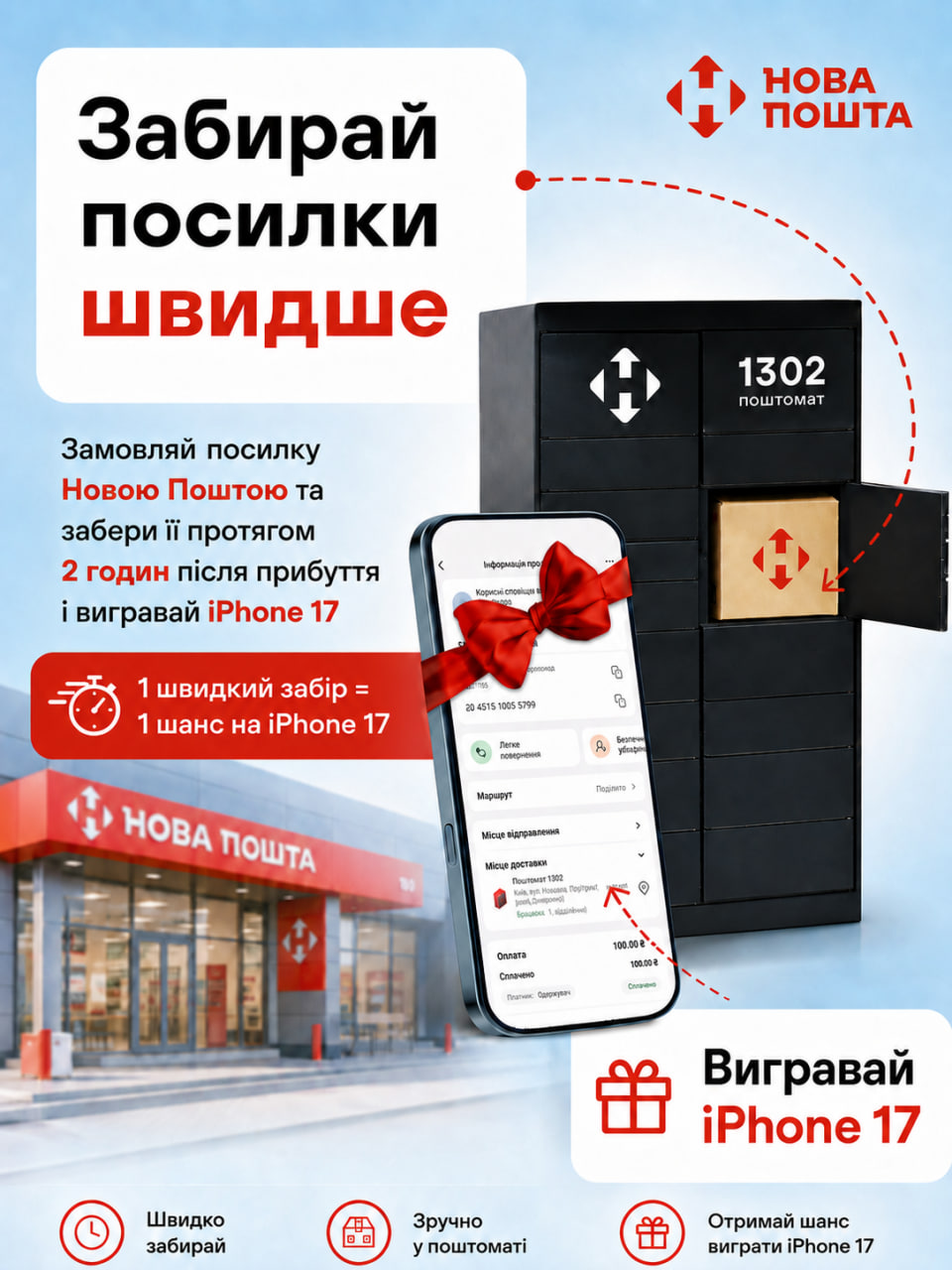 Акція Нової Пошти для замовників